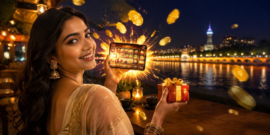 Excited crowd watching IPL night match with lottery tickets