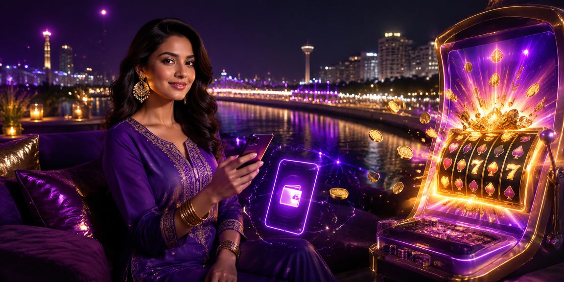 Mobile user playing live lottery and casino games
